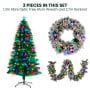 Christabelle 1.2m Pre-Lit Tree Stunning 61cm Snowy Wreath 2.7m Snowy Christmas Garland with LED thumbnail 15