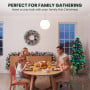 Christabelle 1.2m Pre-Lit Tree Stunning 61cm Snowy Wreath 2.7m Snowy Christmas Garland with LED thumbnail 11