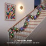 Christabelle 1.2m Pre-Lit Tree Stunning 61cm Snowy Wreath 2.7m Snowy Christmas Garland with LED thumbnail 14