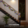 Christabelle 1.5m Pre-Lit Fibre Optic Tree Stunning 61cm Snowy Wreath 2.7m Snowy Garland with LED thumbnail 14