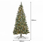 Christabelle 2.3m Christmas Tree 2.7m Garland and Wreath with Warm White Xmas LEDs thumbnail 4