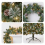 Christabelle 2.3m Christmas Tree 2.7m Garland and Wreath with Warm White Xmas LEDs thumbnail 7