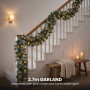 Christabelle 2.3m Christmas Tree 2.7m Garland and Wreath with Warm White Xmas LEDs thumbnail 13