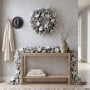 Christabelle Pre-Lit Frosted Colonial Christmas 2pc Set 61cm Wreath and Garland with LED Lights Holiday Decor thumbnail 11