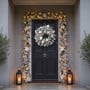 Christabelle Pre-Lit Frosted Colonial Christmas 2pc Set 61cm Wreath and Garland with LED Lights Holiday Decor thumbnail 12