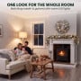 Christabelle Pre-Lit Frosted Colonial Christmas 2pc Set 61cm Wreath and Garland with LED Lights Holiday Decor thumbnail 13