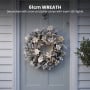Christabelle Pre-Lit Frosted Colonial Christmas 2pc Set 61cm Wreath and Garland with LED Lights Holiday Decor thumbnail 15