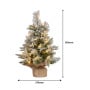 Christabelle Frosted Colonial Christmas 3pc Set 61cm Tree 61cm Wreath 2.7m Garland with LED Lights Holiday Pre-lit Decor thumbnail 15