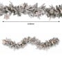 Christabelle Frosted Colonial Christmas 3pc Set 61cm Tree 61cm Wreath 2.7m Garland with LED Lights Holiday Pre-lit Decor thumbnail 17