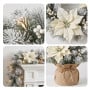Christabelle Frosted Colonial Christmas 3pc Set 61cm Tree 61cm Wreath 2.7m Garland with LED Lights Holiday Pre-lit Decor thumbnail 5