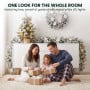 Christabelle Frosted Colonial Christmas 3pc Set 61cm Tree 61cm Wreath 2.7m Garland with LED Lights Holiday Pre-lit Decor thumbnail 8