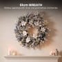 Christabelle Frosted Colonial Christmas 3pc Set 61cm Tree 61cm Wreath 2.7m Garland with LED Lights Holiday Pre-lit Decor thumbnail 11