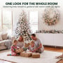 Christabelle Snowy Dorchester Pre-Lit Christmas Tree 2.3m Wreath 1.2m Garland 2.7m Flocked LED Xmas Decor thumbnail 12