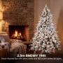 Christabelle Snowy Dorchester Pre-Lit Christmas Tree 2.3m Wreath 1.2m Garland 2.7m Flocked LED Xmas Decor thumbnail 14