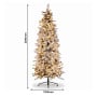 Christabelle Snowy Dorchester Pencil 7.5ft Pre-lit Tree 61cm Wreath 2.7m Garland with LED Lights Holiday Home Decoration thumbnail 15