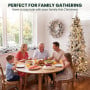 Christabelle Snowy Dorchester Pencil 7.5ft Pre-lit Tree 61cm Wreath 2.7m Garland with LED Lights Holiday Home Decoration thumbnail 10