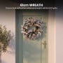 Christabelle Snowy Dorchester Pencil 7.5ft Pre-lit Tree 61cm Wreath 2.7m Garland with LED Lights Holiday Home Decoration thumbnail 12