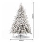 Christabelle Snowy Dorchester Pre-Lit Christmas Tree 9ft 2.7m, Flocked LED Wreath 1.2m or Garland with Pine Cones thumbnail 8