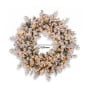 Christabelle Snowy Dorchester Pre-Lit Christmas Tree 9ft 2.7m, Flocked LED Wreath 1.2m or Garland with Pine Cones thumbnail 9