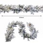 Christabelle Snowy Dorchester Pre-Lit Christmas Tree 9ft 2.7m, Flocked LED Wreath 1.2m or Garland with Pine Cones thumbnail 10