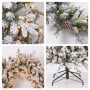 Christabelle Snowy Dorchester Pre-Lit Christmas Tree 9ft 2.7m, Flocked LED Wreath 1.2m or Garland with Pine Cones thumbnail 11