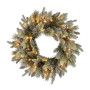 Christabelle Snowy Stamford Christmas 2pc Set 61cm Christmas Wreath and Garland with LED Lights Holiday Decor thumbnail 4