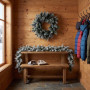 Christabelle Snowy Stamford Christmas 2pc Set 61cm Christmas Wreath and Garland with LED Lights Holiday Decor thumbnail 8