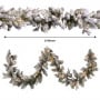 Christabelle Snowy Stamford Spruce 2.3m 7.5ft Tree 61cm Wreath Snowy Stamford 2.7m Christmas Garland Snowy with LED thumbnail 18