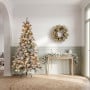 Christabelle Snowy Stamford Spruce 2.3m 7.5ft Tree 61cm Wreath Snowy Stamford 2.7m Christmas Garland Snowy with LED thumbnail 9