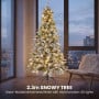 Christabelle Snowy Stamford Spruce 2.3m 7.5ft Tree 61cm Wreath Snowy Stamford 2.7m Christmas Garland Snowy with LED thumbnail 12