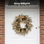 Christabelle Snowy Stamford Spruce 2.3m 7.5ft Tree 61cm Wreath Snowy Stamford 2.7m Christmas Garland Snowy with LED thumbnail 13