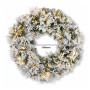 Christabelle Majestic Snow Christmas 2pc Set 61cm Christmas Wreath and Garland with LED Lights Holiday Decor thumbnail 10