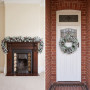 Christabelle Snowy Crown Pine Christmas 2pc Set 6cm Christmas Wreath and Garland with LED Lights Holiday Decor thumbnail 7