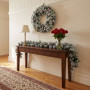 Christabelle Snowy Crown Pine Christmas 2pc Set 6cm Christmas Wreath and Garland with LED Lights Holiday Decor thumbnail 8