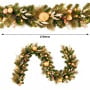 Christabelle Deluxe Mountain Pine Christmas 3pc Set 1.2m Potted Tree Wreath and Garland with LED Lights Holiday Decor thumbnail 18