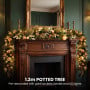 Christabelle Deluxe Mountain Pine 3pc Set 7.5ft Pre-lit Tree 61cm Wreath 2.74m Garland LED Lights Holiday Home Decor thumbnail 11