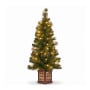 Christabelle Gold Pine Shimmer Christmas 3pc Set 1.2m Potted Christmas Tree Wreath and Garland with LED Lights Holiday Decor thumbnail 13