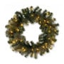 Christabelle Gold Pine Shimmer Slim Christmas 3pc Set 2.3m Christmas Tree Wreath and Garland with LED Lights Holiday Decor thumbnail 5