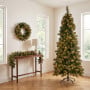 Christabelle Gold Pine Shimmer Slim Christmas 3pc Set 2.3m Christmas Tree Wreath and Garland with LED Lights Holiday Decor thumbnail 9