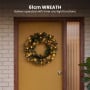 Christabelle Gold Pine Shimmer Slim Christmas 3pc Set 2.3m Christmas Tree Wreath and Garland with LED Lights Holiday Decor thumbnail 13