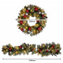 Christabelle 61cm Wreath with LED Lights 2.7m Christmas Garland with LED Light thumbnail 5