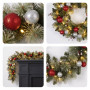 Christabelle 61cm Wreath with LED Lights 2.7m Christmas Garland with LED Light thumbnail 6