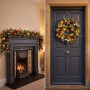 Christabelle 61cm Wreath with LED Lights 2.7m Christmas Garland with LED Light thumbnail 7