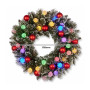 Christabelle Snowy Bristle Christmas 2pc Set 61cm Christmas Wreath and Garland with LED Lights Holiday Decor thumbnail 10
