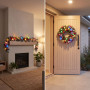 Christabelle Snowy Bristle Christmas 2pc Set 61cm Christmas Wreath and Garland with LED Lights Holiday Decor thumbnail 7