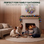 Christabelle Snowy Bristle Christmas 2pc Set 61cm Christmas Wreath and Garland with LED Lights Holiday Decor thumbnail 13