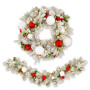 Christabelle 61cm Snowy Elegance Wreath 2.74m Snowy Elegance Garland thumbnail 1