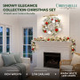 Christabelle 61cm Snowy Elegance Wreath 2.74m Snowy Elegance Garland thumbnail 2
