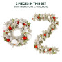 Christabelle 61cm Snowy Elegance Wreath 2.74m Snowy Elegance Garland thumbnail 14