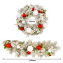 Christabelle 61cm Snowy Elegance Wreath 2.74m Snowy Elegance Garland thumbnail 5